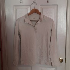 White Lands’ End long sleeve polo